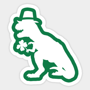 Irish T-Rex Sticker